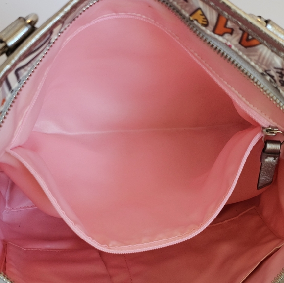 EUC Coach Y2K Bandana Graffiti Butterfly Shoulder Bag (F15712) & Wallet Set - Picture 7 of 16